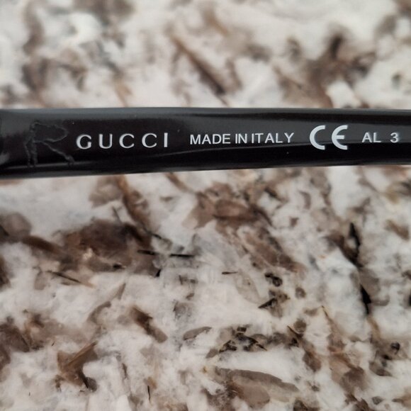 Gucci Women's 2897 65ZN6 Black Designer Sunglasses - Picture 5 of 11